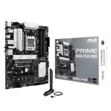 ASUS Prime B650-PLUS WiFi AMD B650 AM5 Ryzen™ Desktop 9000 8000 & 7000 ATX Motherboard, DDR5, PCIe 5.0 M.2, 2.5Gb LAN, WiFi 6E, HDMI™, SATA 6 Gbps, USB Type-C®, BIOS Flashback™, Thunderbolt™ 4 Header